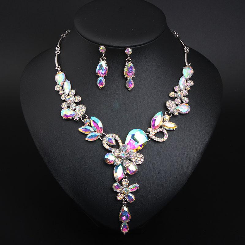 Fashion  Jewelry Set Necklace Earrings For Women Ladies