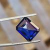 7 Cts Heated Ceylon Blue Sapphire Emerald Cut Certified Loose Gemstone