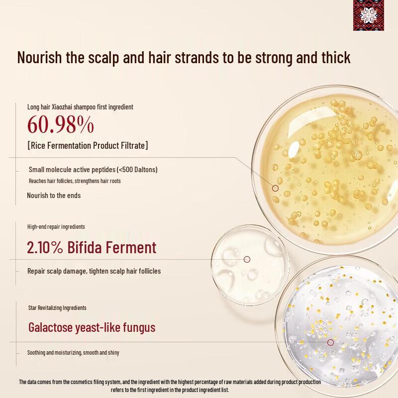 Changfa Xiaozhai Ginseng Wu Rice Water Nourishing Shampoo