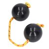 African Shaker Rattle Crisp Sound Rhythm Fingertip Sand Balls Hand Shaker Sand Balls Double Gourd Rhythm Percussion