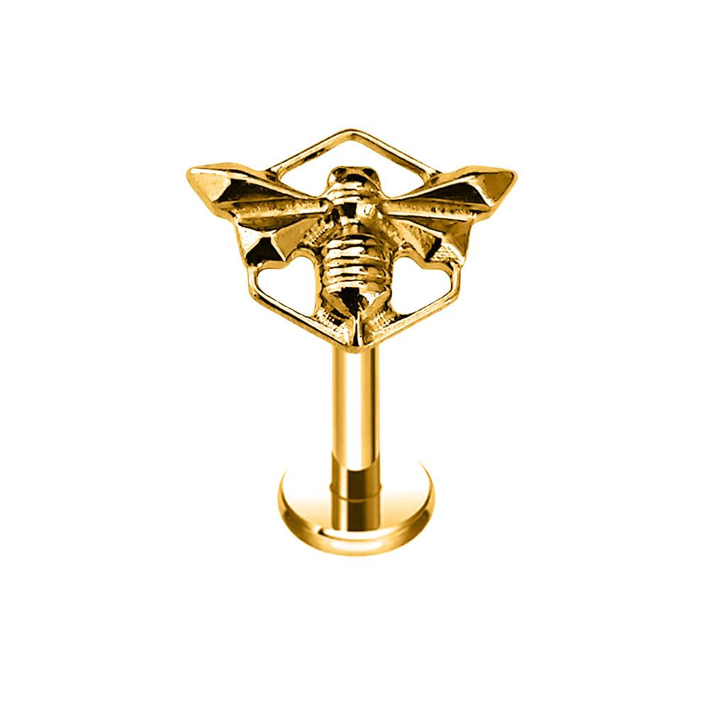 ASTM F136 G23 Titanium 16G Snake Bee Drop Butterfly Internal Thread Labret Piercing Scorpion Flower Cross Daith Conch Earring 16G 1.2x6mm
