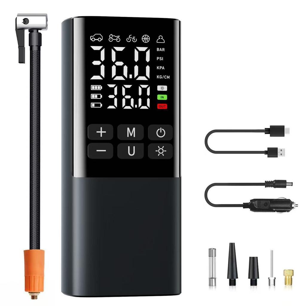 Portable Mini Wireless Car Tire Inflator with Digital Display