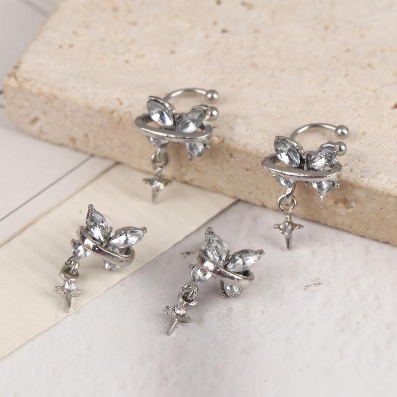 Butterfly Star Ear Bone Clip Ear Studs New Fashion Earrings For Women Cochlea Jewelry Accessories