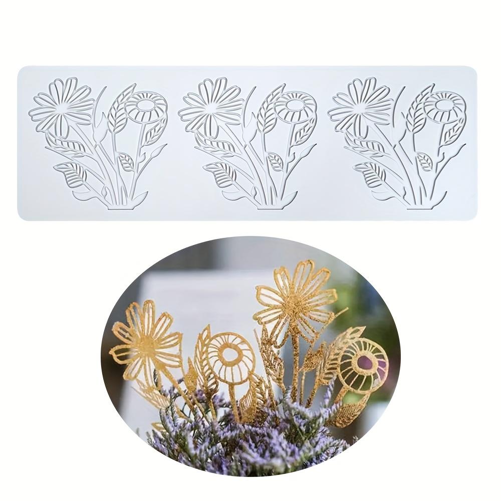 

Floral Fondant Lace Mat Flower Vine Bird Theme Round Silicone Mold for Crispy Cake Decoration, Festive Pastry Tools, Natureinspired Design 1pcs