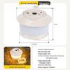 Rechargeable Outdoor Camping LED String Lights with Measuring Tape and Gas Atmosphere Lighting, Long Battery Life, Wind-Resistant Hanging Tent Rope.