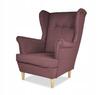 ARI Scandinavian Family Meble Wing Chair, Purple and Light Plum