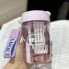 Hello Flower Tea Cup 580ml Double Drinking Portable Plastic Tumbler For Summer Outdoor Use