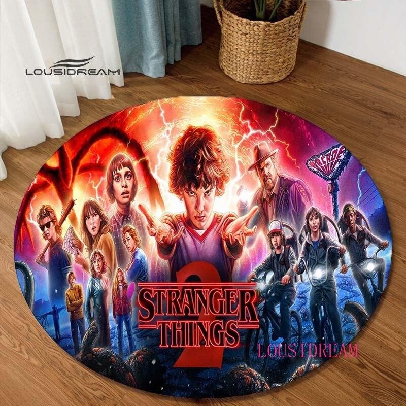 Stranger Things Horror Halloween Personaje de Film Desen Animat Covor Covoraș de Podea pentru Dormitor Scaun Cadou de Sărbători Covor Rotund