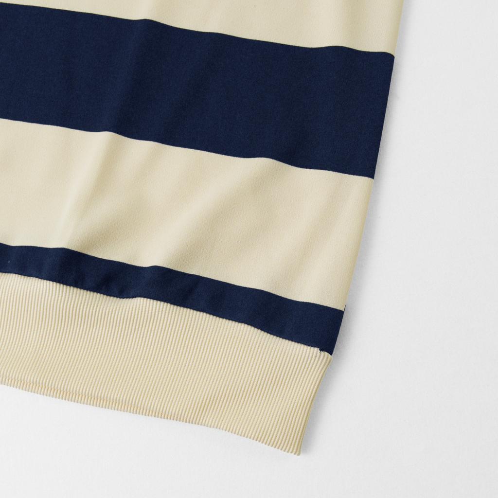 Men's Casual Sporty Square-neck Knitted Striped Shirt, Men's Color-blocking Buttoned Long-sleeved Shirt