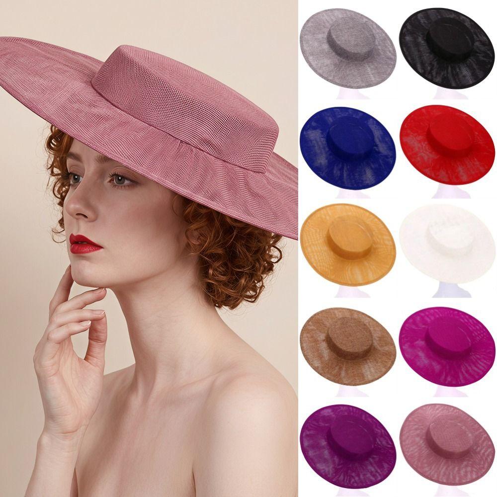Fascinator Base Monocolore alla Moda Copricapo 33 CM Cappello Fascinator Vintage Cappello Formale Molti Colori Cappello Derby Ragazza