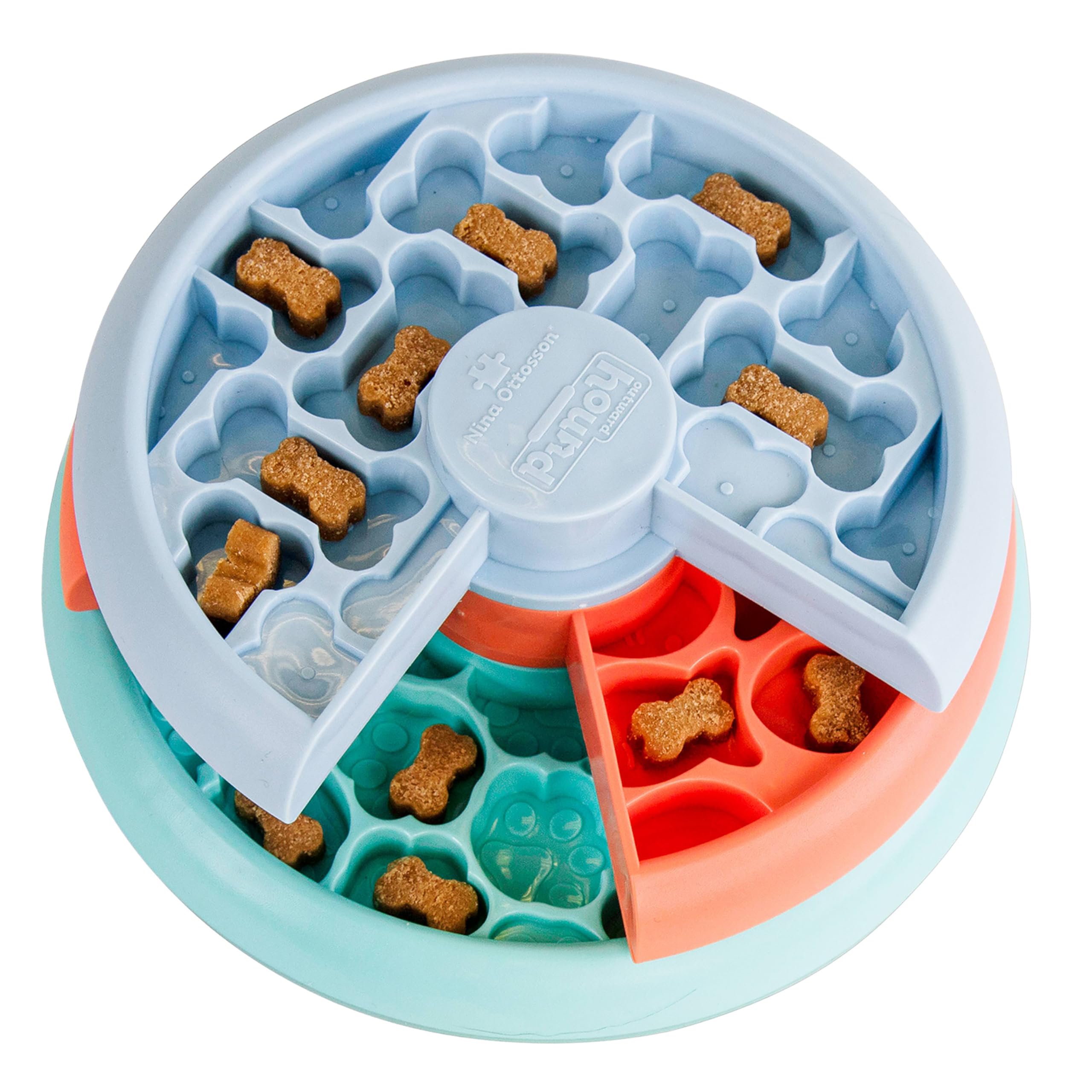

Outward Hound Mini Layers Dog Slow Educational Toy for Small Dogs by Nina Dadway PTOT70886 Lickin Feeder, Ottosson, Nosework, Pet,