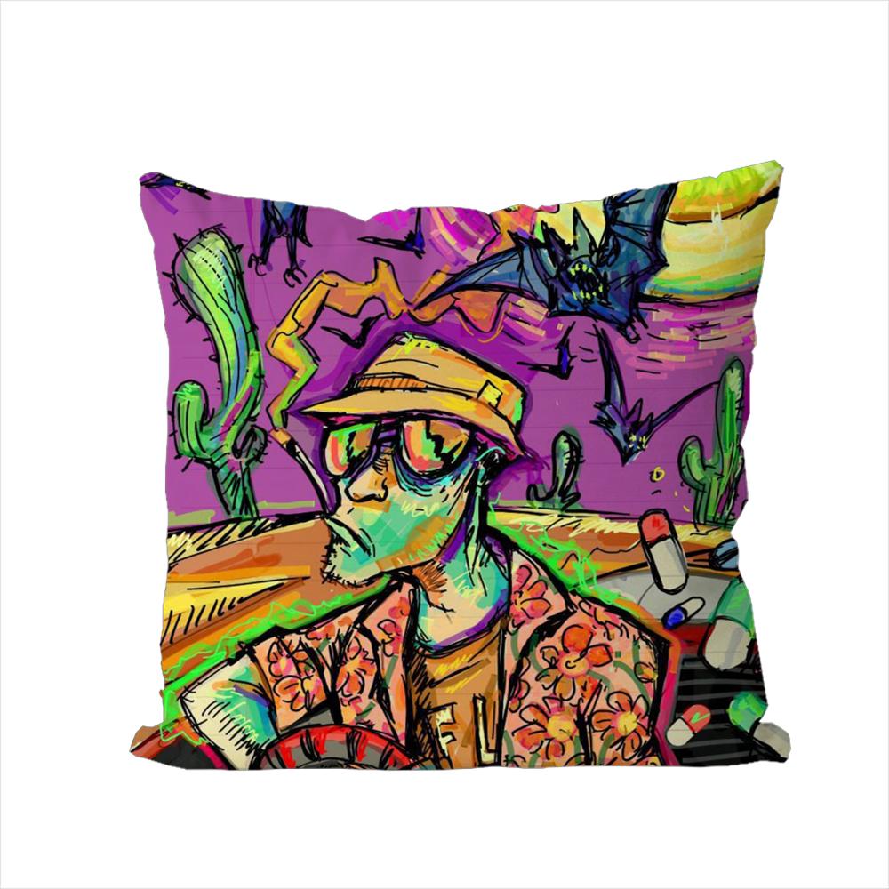 

Fear And Loathing In Las Vegas Pillow Case For Car Sofa Decorative Home Doublesided Print Plush Square Throw Pillow Cushion Cov 30x30cm