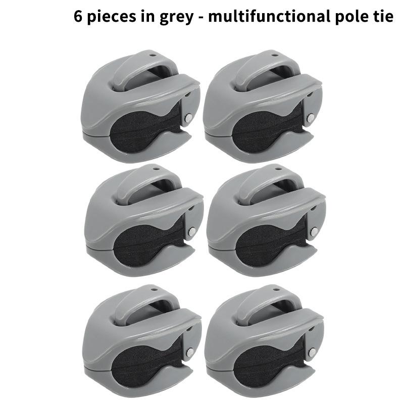 Neu 2-8 Stück Tragbarer Angelrutenhalter Angelruten-Fixierer Wandmontierte Angelruten-Gurte Klemme Multifunktionale Rutenhalter-Werkzeuge