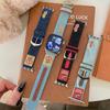American Denim Leather Strap Is Suitable For Apple Watch Iwatchs 10Th Generation Applewatch98765Se