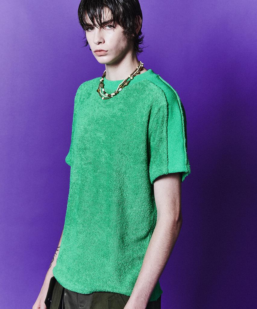 ADSB ANDERSSON BELL Terry Summer Crewneck Sweater Atb1078M(Green)