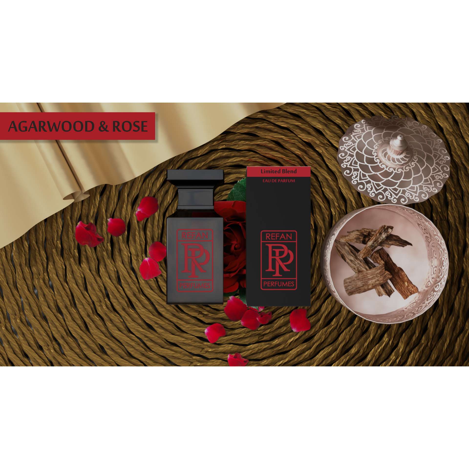 

AGARWOOD & ROSE Refan Parfum для чоловіків і жінок Аромат унісекс 55 МЛ 55 ML