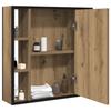 VidaXL Armoire à miroir salle de bain chêne artisanal bois ingénierie, armoire de toilette avec miroir, armoire à miroir, 862227