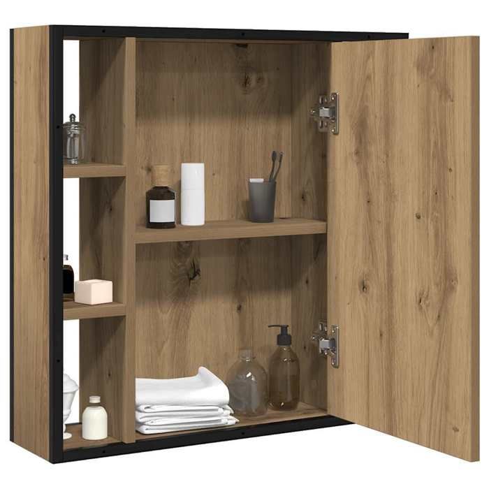 VidaXL Armoire à miroir salle de bain chêne artisanal bois ingénierie, armoire de toilette avec miroir, armoire à miroir, 862227