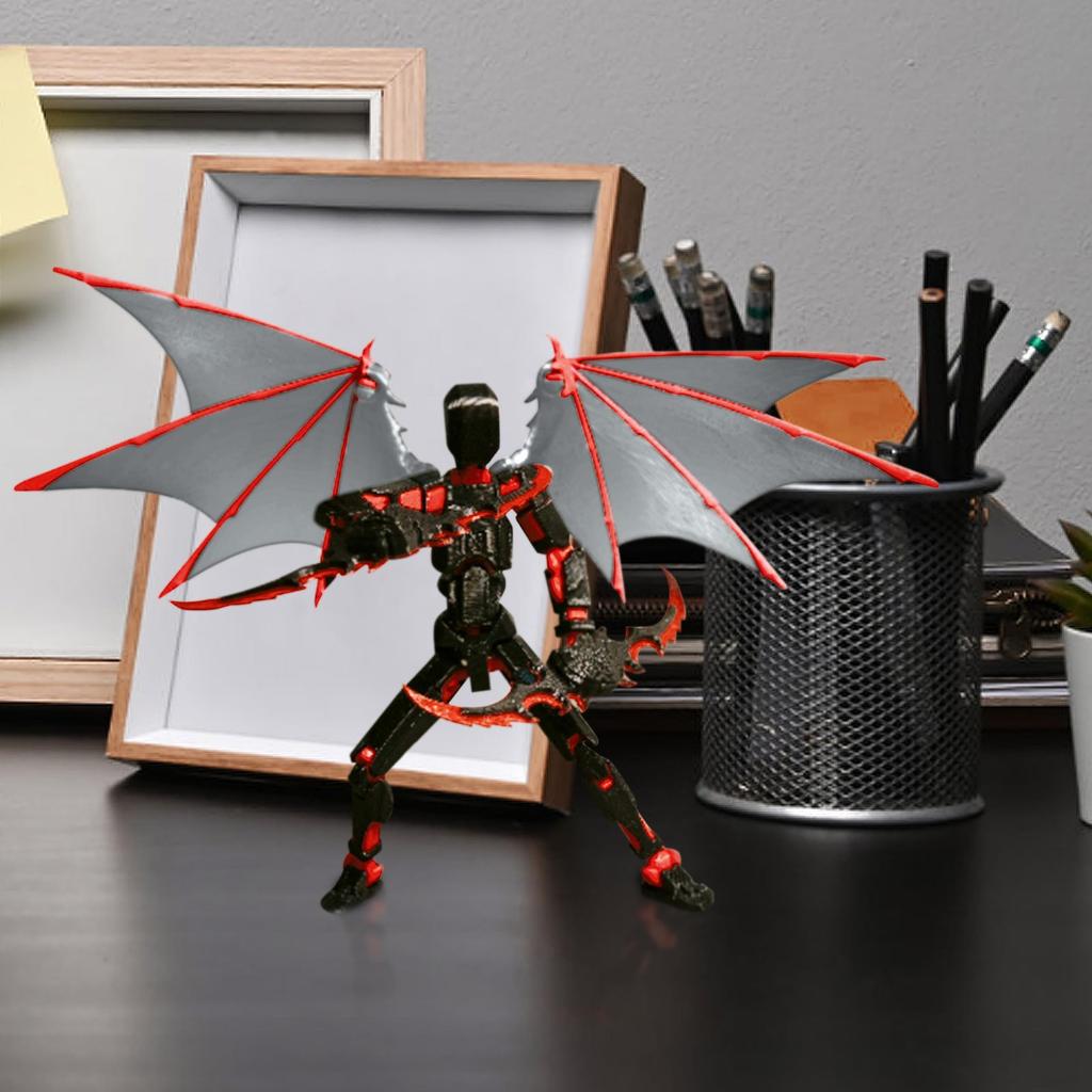 Zestaw mobilnych lalek, mobilna lalka Titan Robot z nadrukiem 3D, ruchoma lalka mobilna, odpowiednia dla kolekcjonerów, dekoracja stołu