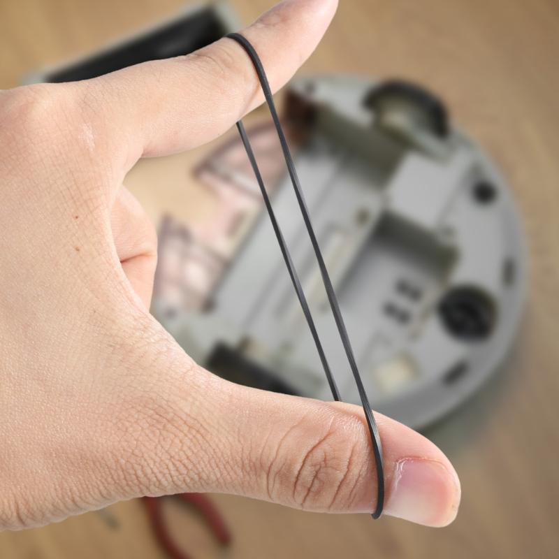 2PCS Replacement Rubber Belts for Sweeping Robot DE55/DE53/DN55 Fold Length 10CM Flexible