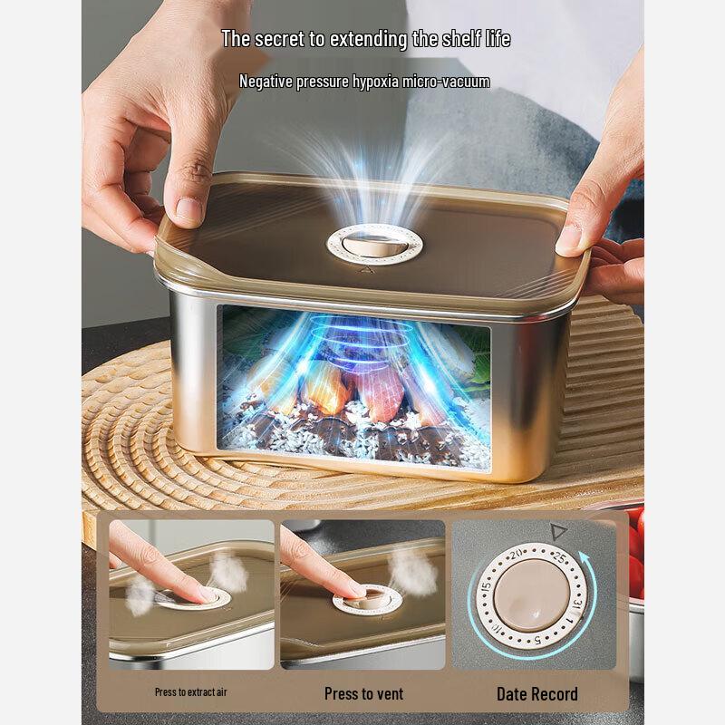 Hanlu Vakuumier-Aufbewahrungsbehälter aus 304 Edelstahl