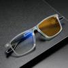 Retro TR90 Frame Pochromic Reading Glasses Women Men Trendy Presbyopia Eyewear Vintage Discoloration Sunglasses 0 +1.0 +4.0