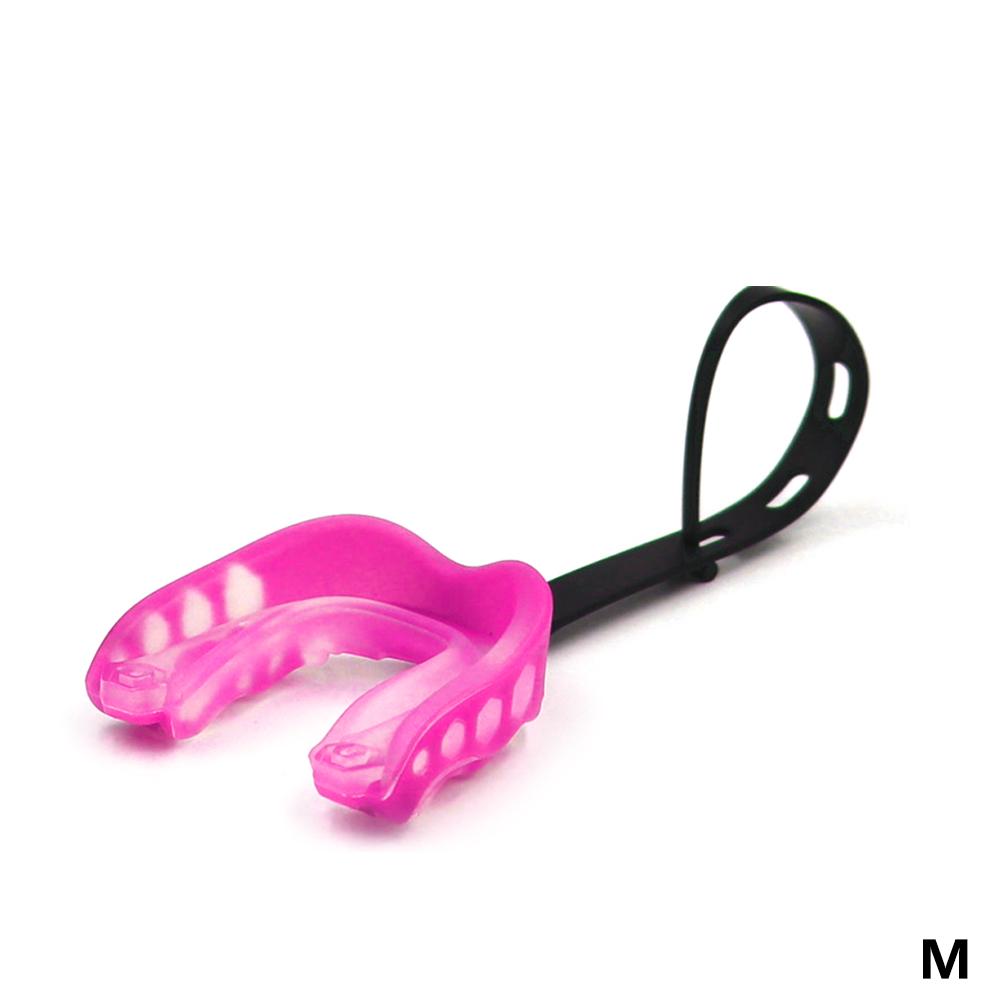 1PC Non-toxic Gum Shield American Football Rugby Thai Boxing Taekwondo Wrestle Tooth Protective Mouth Guard with Hanging Strap