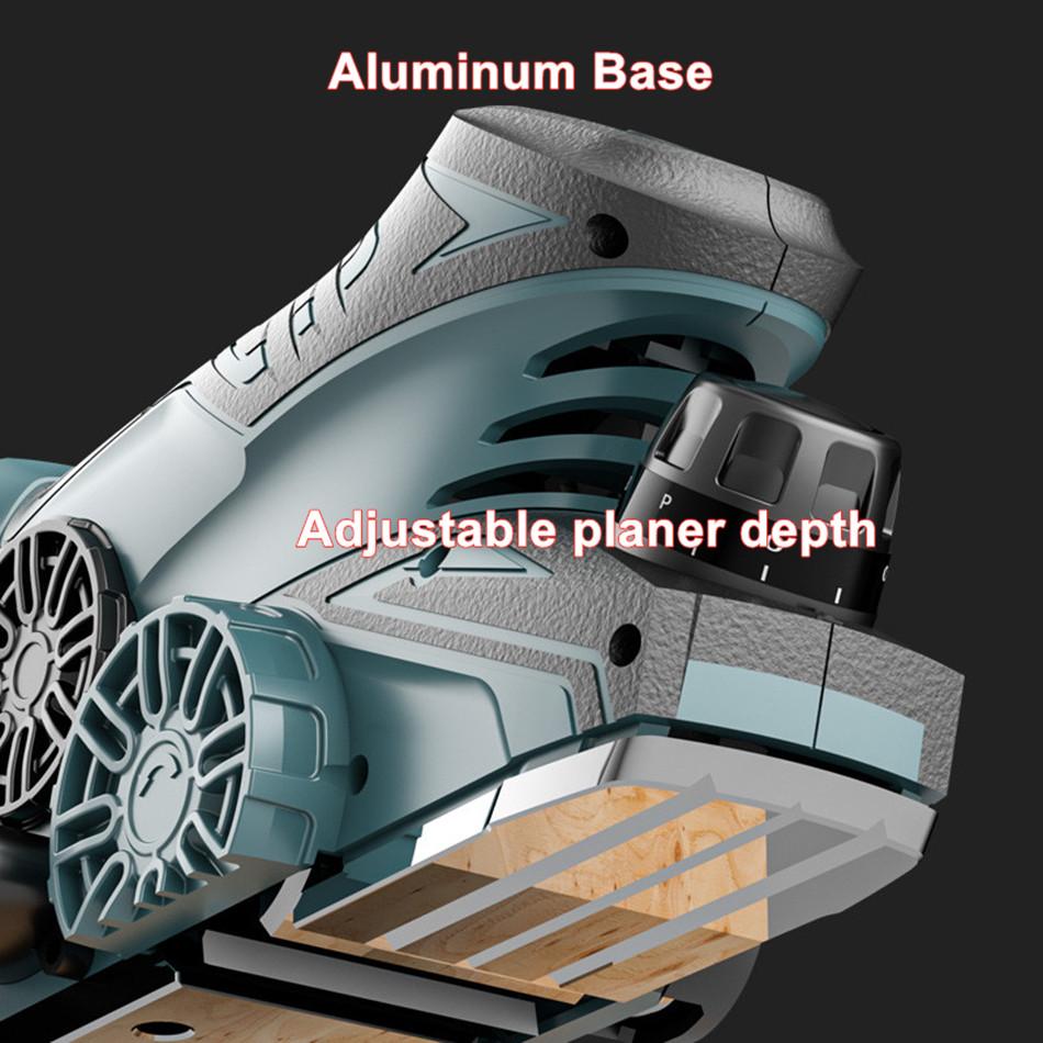 1200W Brushless Electric Router Trimmer Wood Cutting Machine Woodworking Tool Cordless Portable Electric Planer
