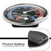 Hygrometer Thermo Control Inside Garden Hotel Lobby Room Thermometer Workshop Analogue Humidity Black Classroom