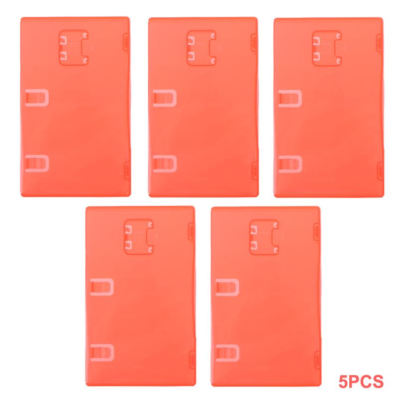 1/3/5Pcs For Switch 2 Game Card Case - Transparent Red Cartridge Holder For Switch 2 Games Storage
