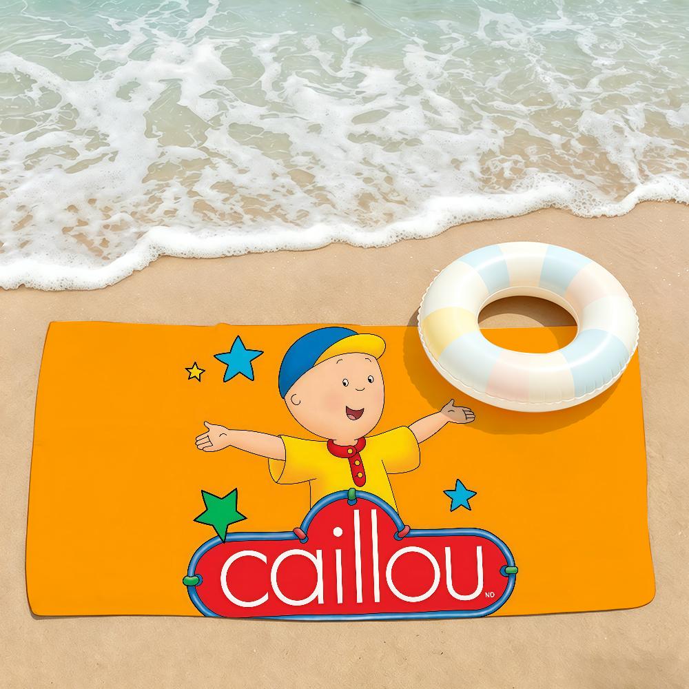 Cartoon cute C-Caillou Towel Drying Bath Towel Applicable To Light Swimming Camping Yoga Beach Out