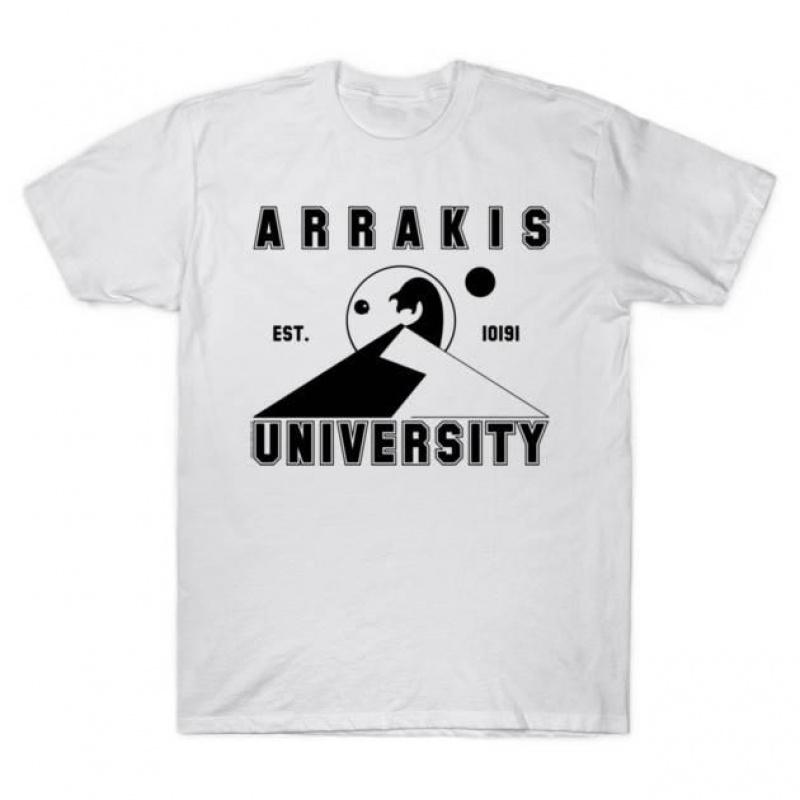 Arrakis University 0408 DUNE Sic fi fan Gift t shirt 100 cotton printed Shortsleeve Graphic clothes All size Tops S6XL