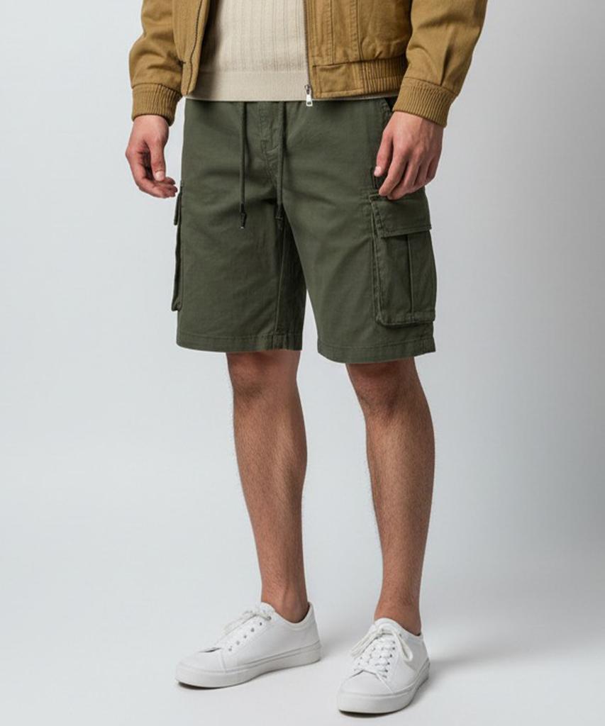 Pentaon Military Cargo Navy Seal Spandex Elastic Waist Shorts