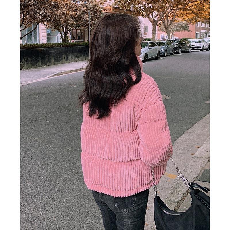New Autumn and Winter Women's Short Bread Clothes Loose Korean Version Stand-up Collar Thickened Cotton-padded Jacket