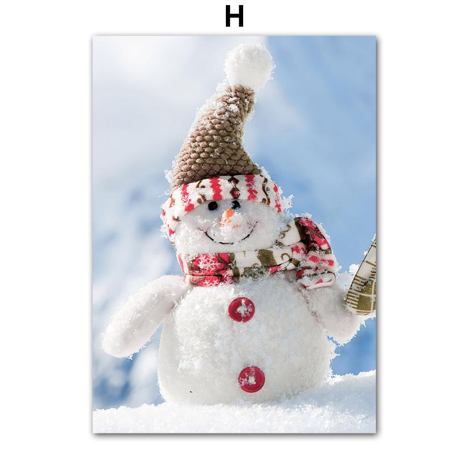 

Зимний снег, сосновый лес, замок с оленями, настенная живопись на холсте, постеры на скандинавскую тему и принты, настенные панно для декора гостиной 30X40 cm No Framed