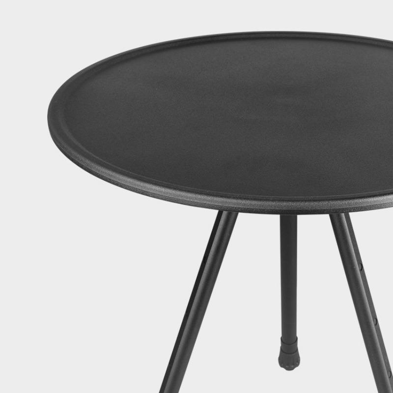 

Уличный складной маленький круглый столик из алюминиевого сплава, портативный регулируемый столик, ультралегкий, для кемпинга, чайный столик, обеденный стол, для автопутешествий чёрный