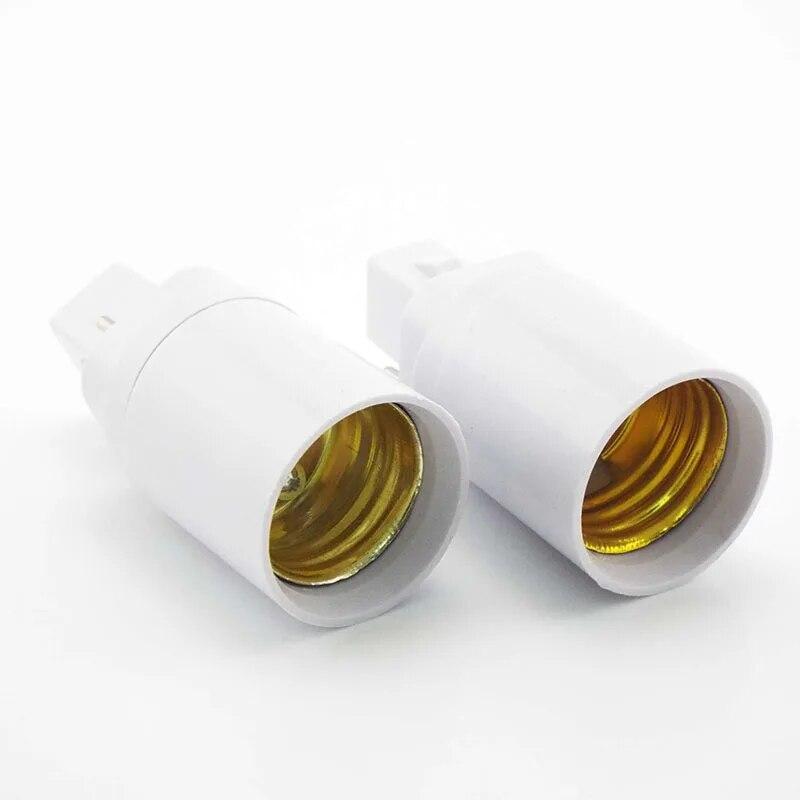 1PC Retardant G24 To E27 Lamp Base Bulb G24 Adapter Screw Power Holder Converter Light Bulb Socket Halogen CFL Lamp