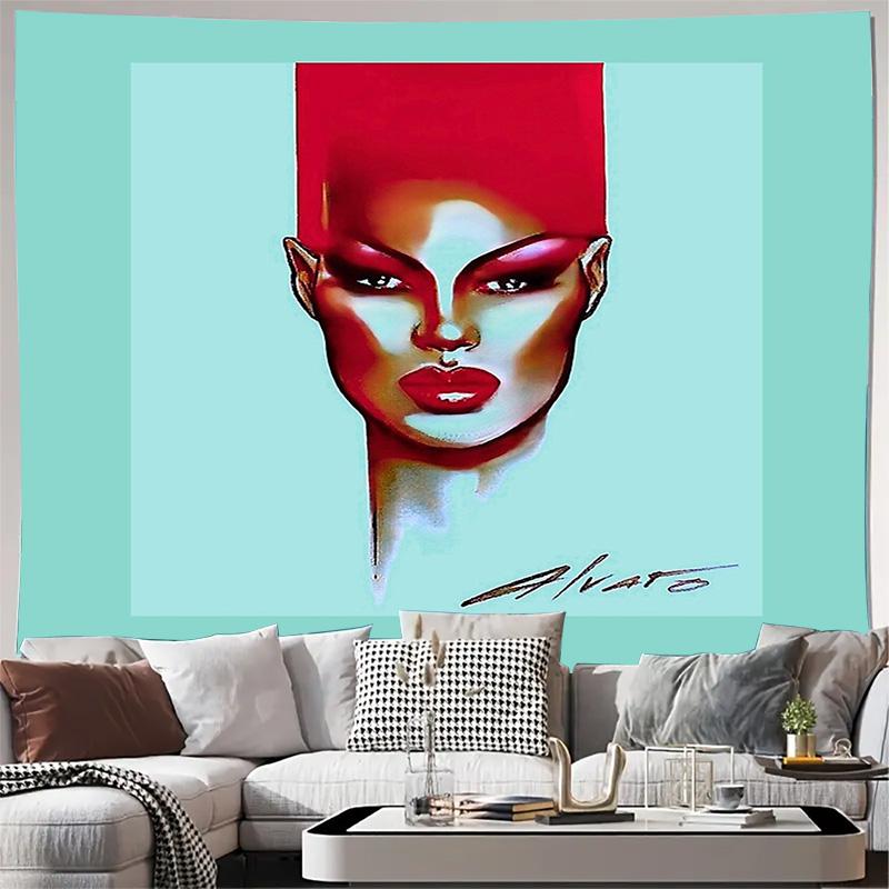 Настенный гобелен Эстетичный декор комнаты Аниме фон Японское искусство Модный домашний декор Гобелен в японском стиле Перегородка для комнаты Спальня Де 74x94cm(29x37in)