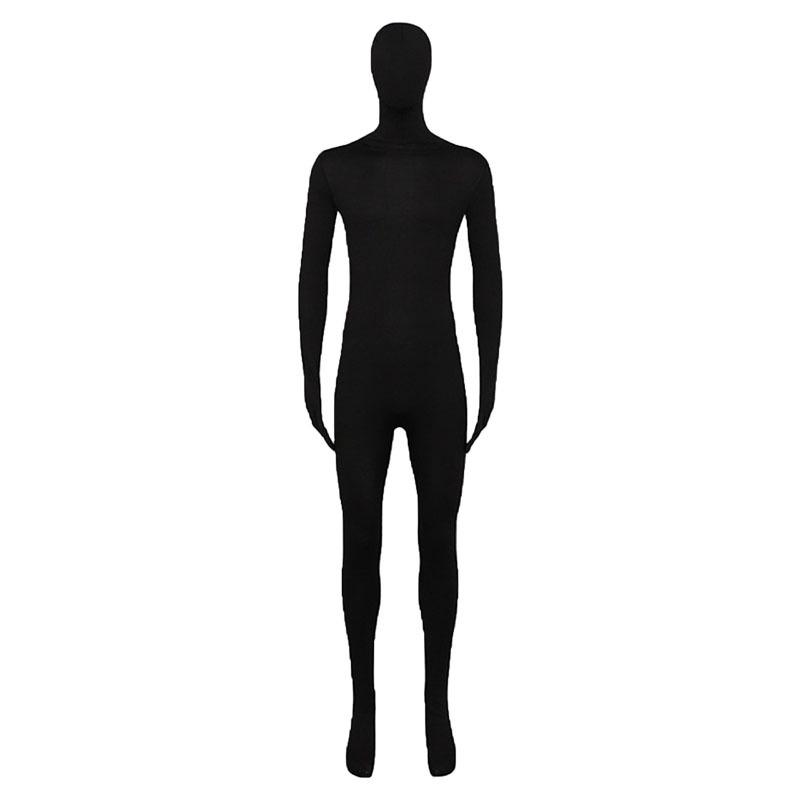 

Adult Halloween Ninja Invisibility Jumpsuit Cosplay Costume S [130-150 cm] чорний