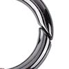 20 Pcs Black Round Carabiner Spring Snap Clips Round Keychain Buckle  Outdoor Activities