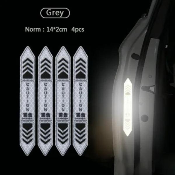 Car Door Reflective Stickers Night Safety Warning Tape Door Stickers Decorative Stickers Car Reflective Strip Car Accessories