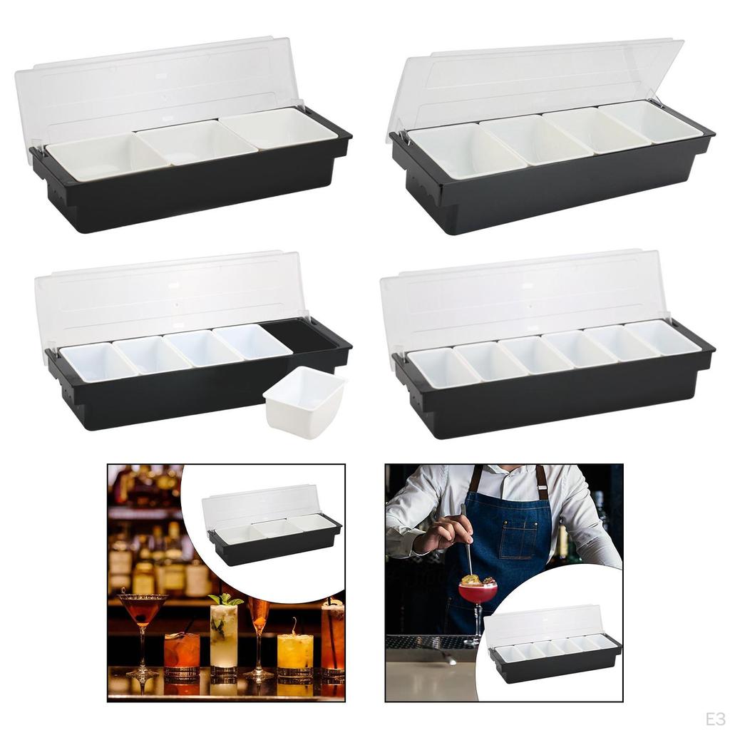 Divided Serving Tray Bowl Storage Holder Platter Garnish for Accessories Tea Party