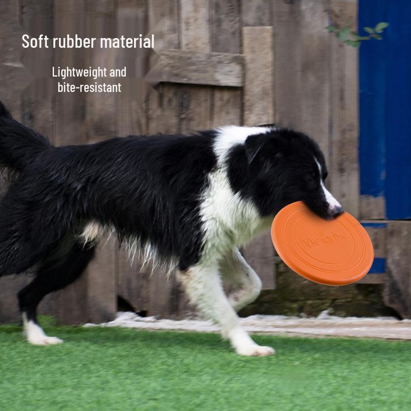 Meianju Floating Soft Frisbee for Dogs - Interactive, Water-Resistant Training Toy