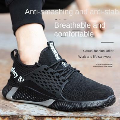Labor Insurance Shoes Anti-smashing Steel Baotou Safety Shoes Lightweight Construction Site Work Shoes