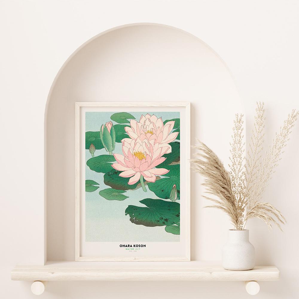 Japan Classic Painting Art Canvas Print Vintage Hokusai Great Wave Ohara Goldfish Lotus Poster Pictures Living Room Home Decor