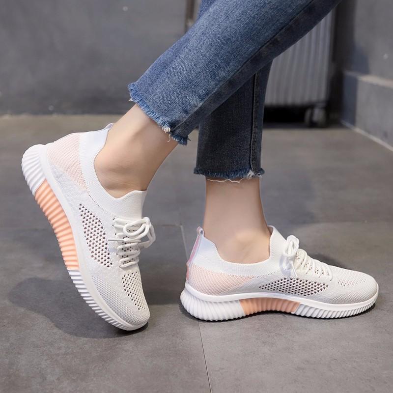 

Мода 2024 Женские Новые Зимние Стильные Сетчатые Дышащие Кроссовки на Шнуровке с Низким Верхом Модные Однотонные 40 розовый