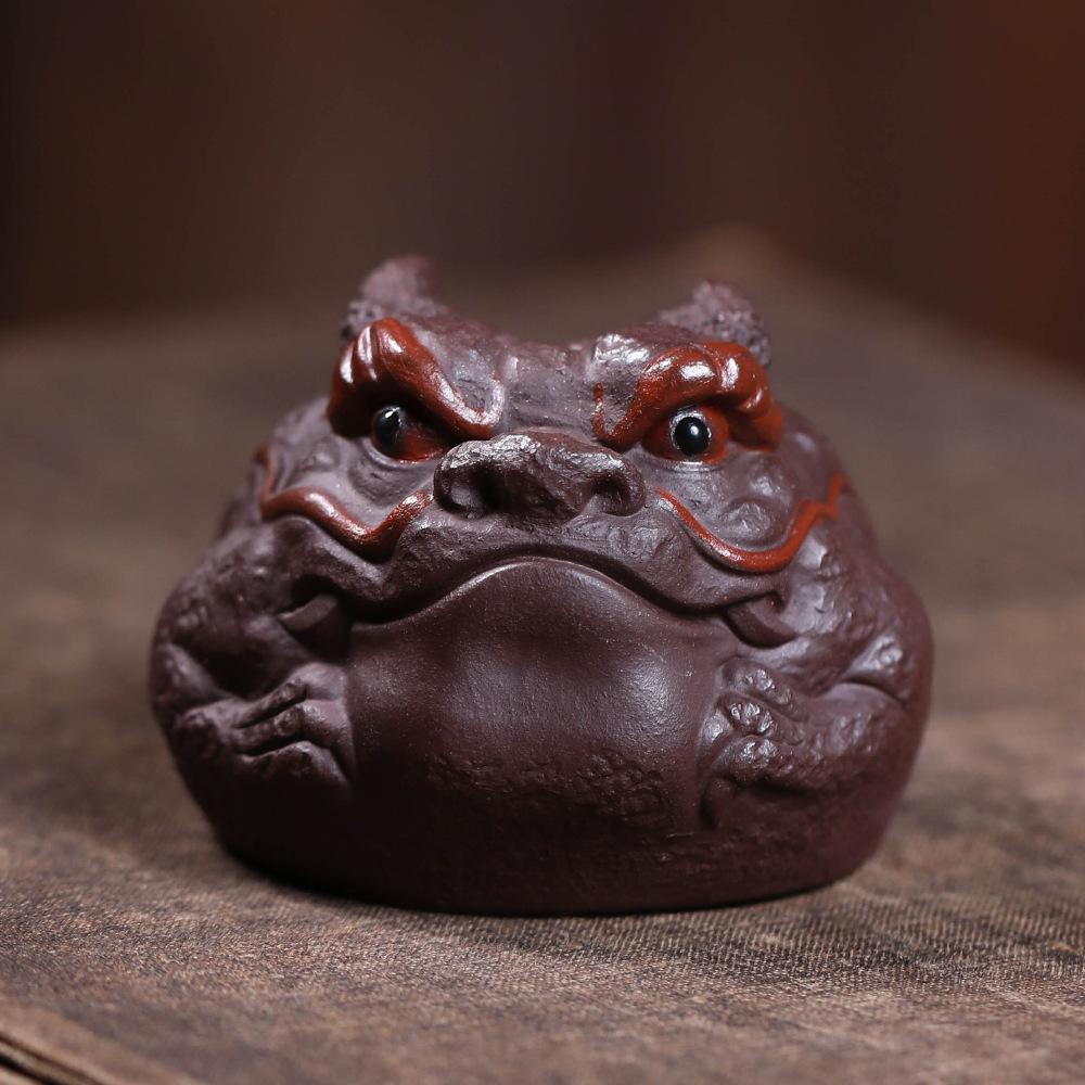 80ml Yixing Purple Clay Head Of The Dragon Teacup Ancient Tea Bowl Cute Cup Tea-tasting Smelling Cup Chazhan Master Cups Cha