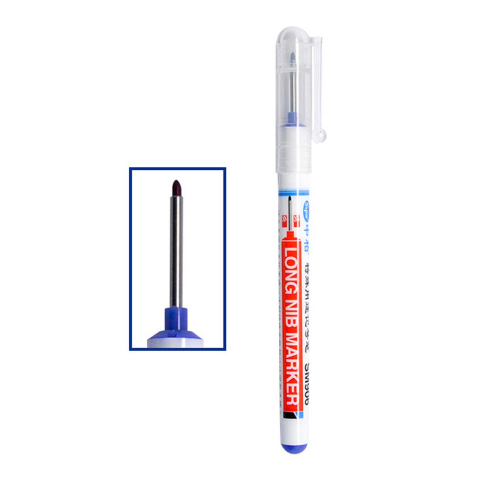 Long Head Markers 20mm Deep Hole For Metal Perforating Pen Waterproof Bathroom Woodworking Decoration Multi-Purpose Stationery
