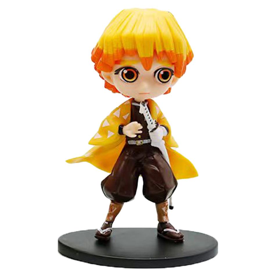 14Cm Anime Figure Nezuko Tanjirou Zenitsu Inosuke Kyoujurou Giyuu Kawaii Qposket Pvc Model Toys Children Gift