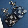 Denim Camo Mini Bag Pendant With Unique Prints Designs For Travel And Gift